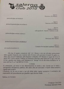SalernoClub-comunicato