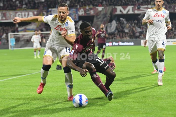 Pagelle-salernitana-napoli-gondo