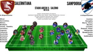 probabili formazioni salernitana sampdoria